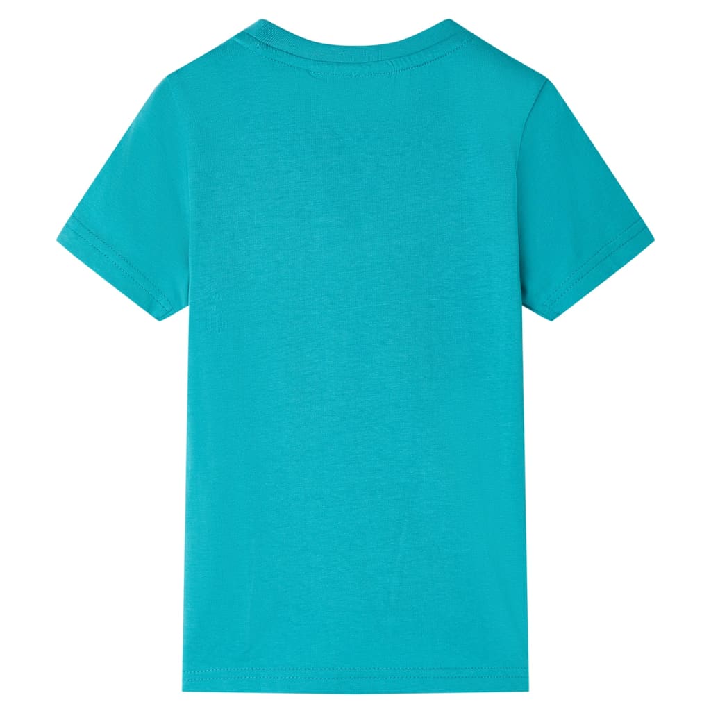 Kinder-Kurzarmshirt Dunkles Minzgrün 116