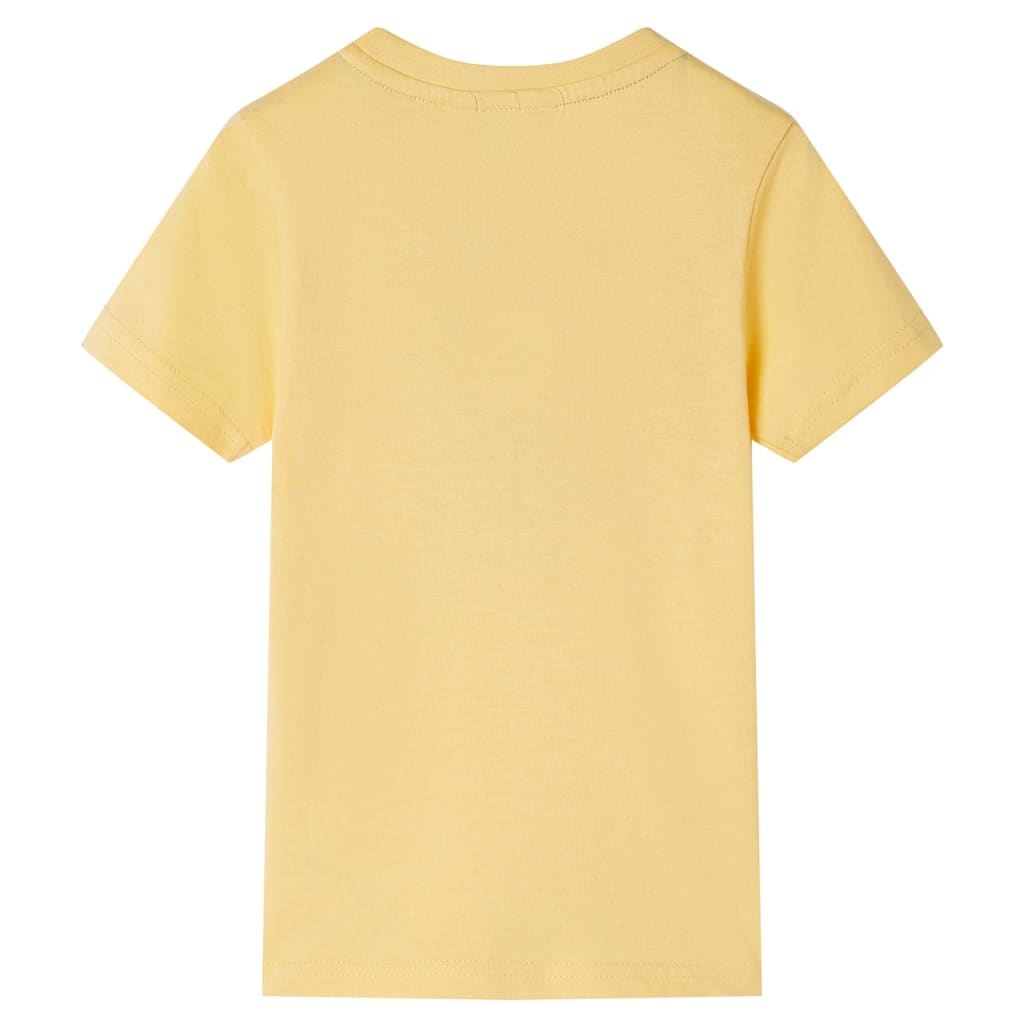 Kinder-Kurzarmshirt Gelb 104