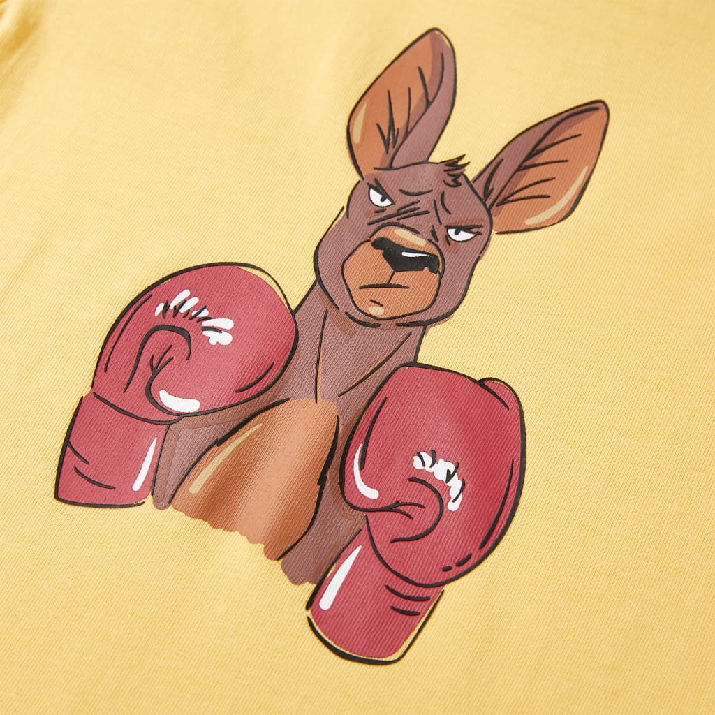 Kinder-Kurzarmshirt Gelb 104