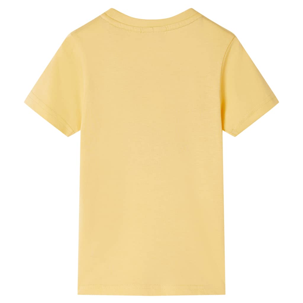 Kinder-Kurzarmshirt Gelb 116