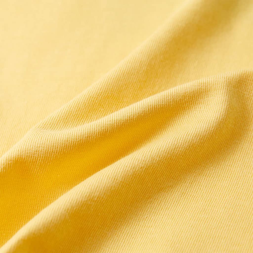 Kinder-Kurzarmshirt Gelb 116