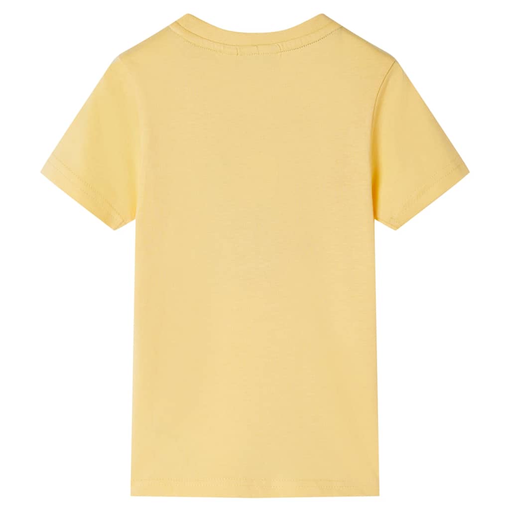 Kinder-Kurzarmshirt Gelb 140