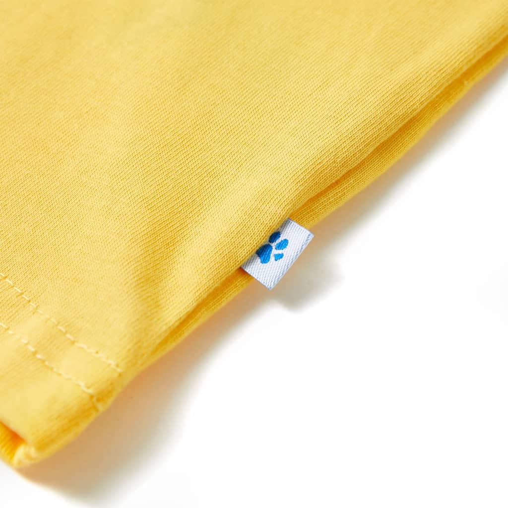 Kinder-Kurzarmshirt Helles Ocker 92