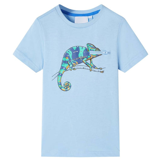 Kinder-Kurzarmshirt Hellblau 92