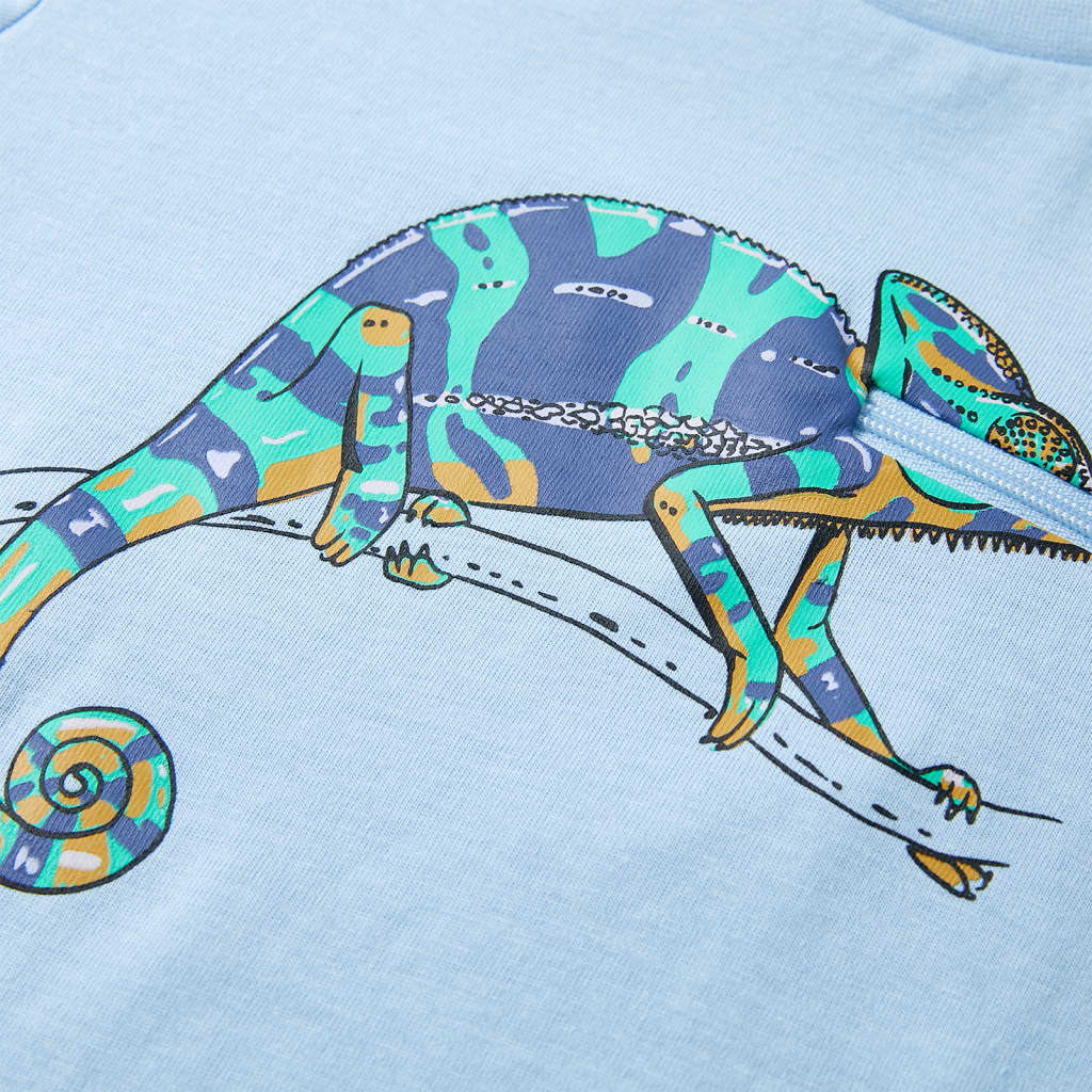 Kinder-Kurzarmshirt Hellblau 92