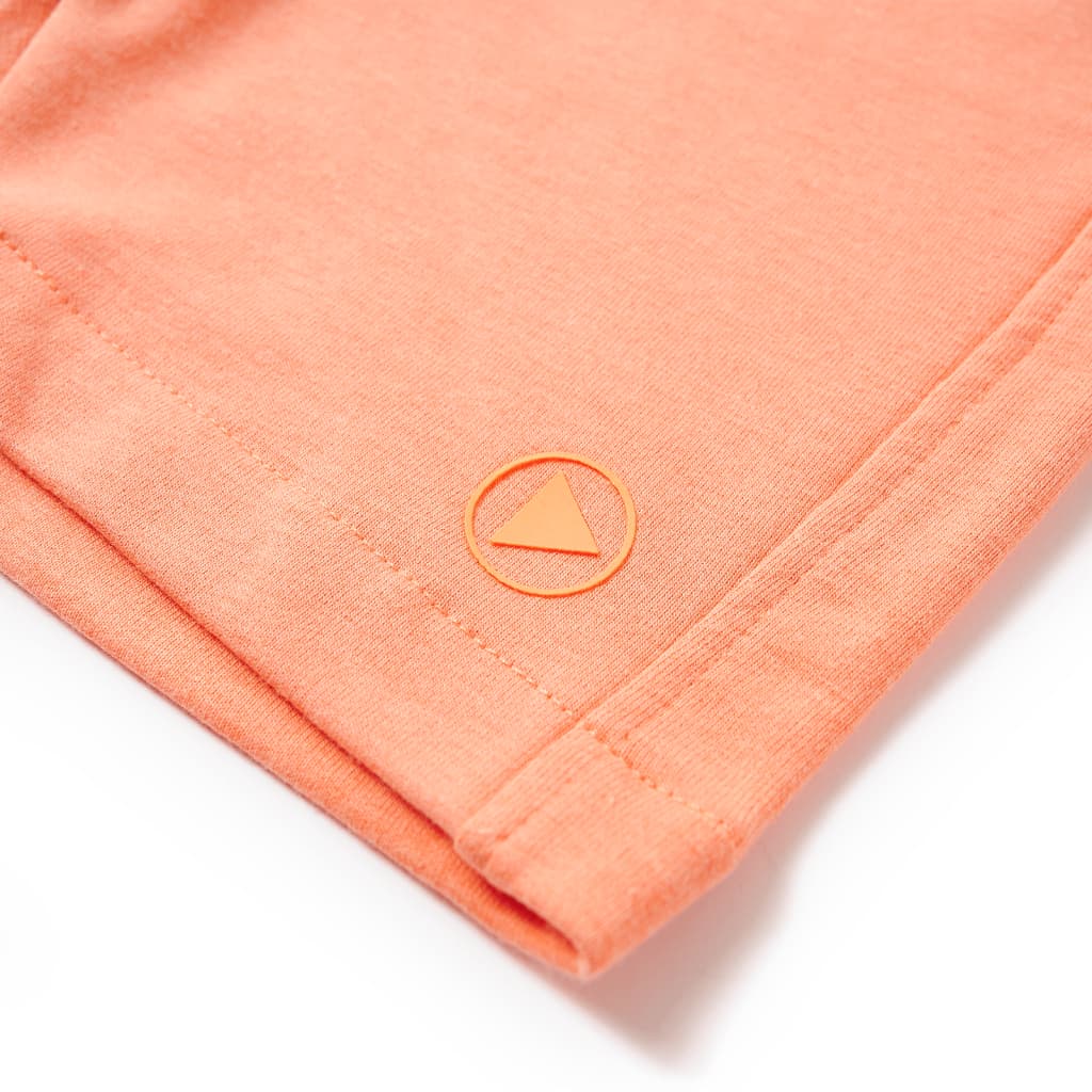 Kindershorts mit Kordelzug Neonorange 140