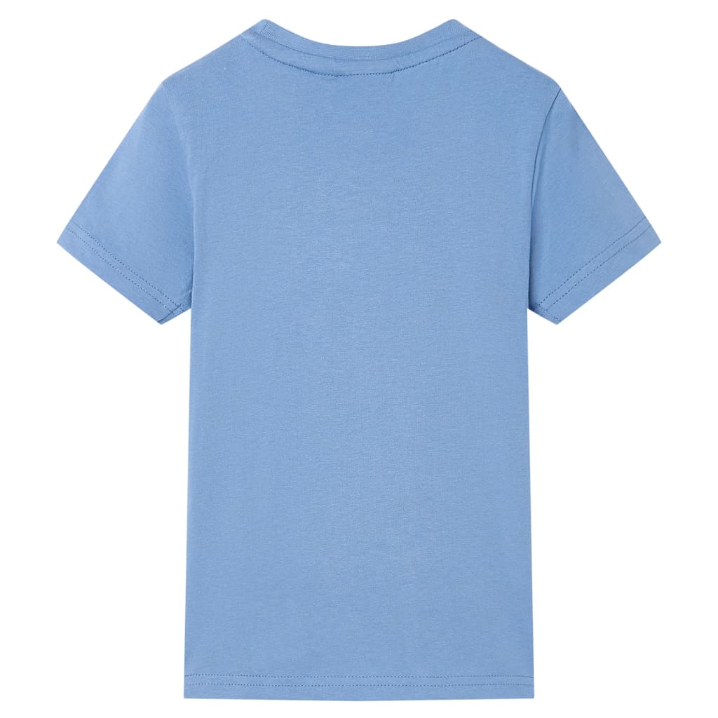 Kinder-T-Shirt Mittelblau 140