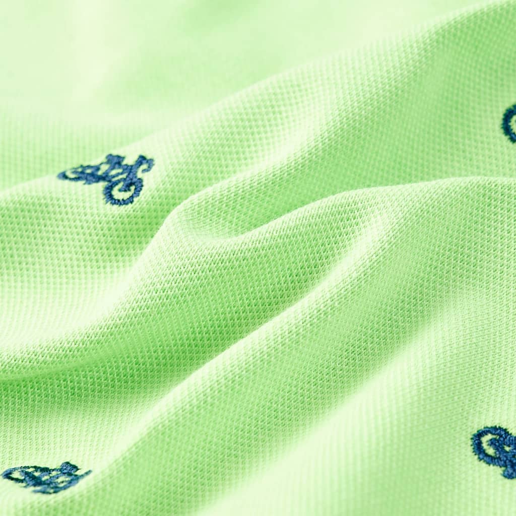 Kinder-Poloshirt Neongrün 92
