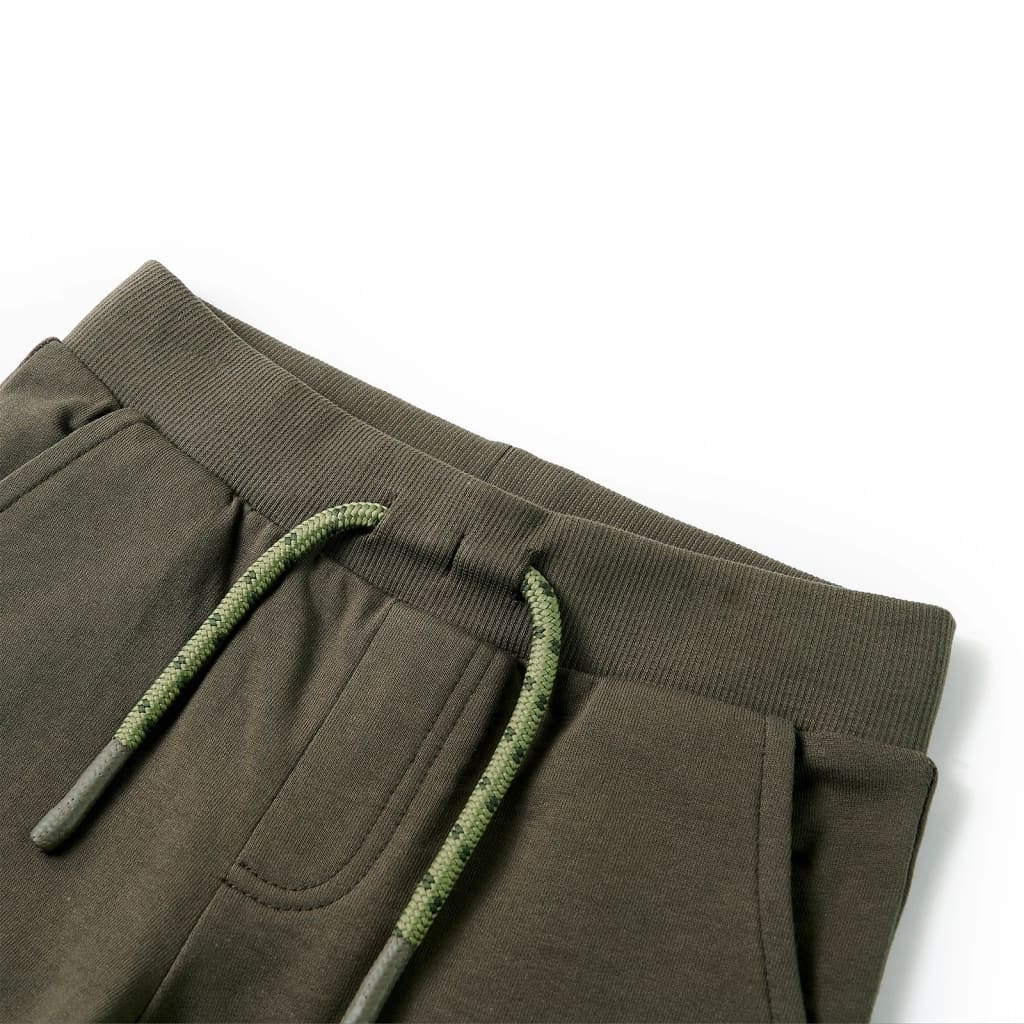 Kindershorts mit Kordelzug Dunkles Khaki 140