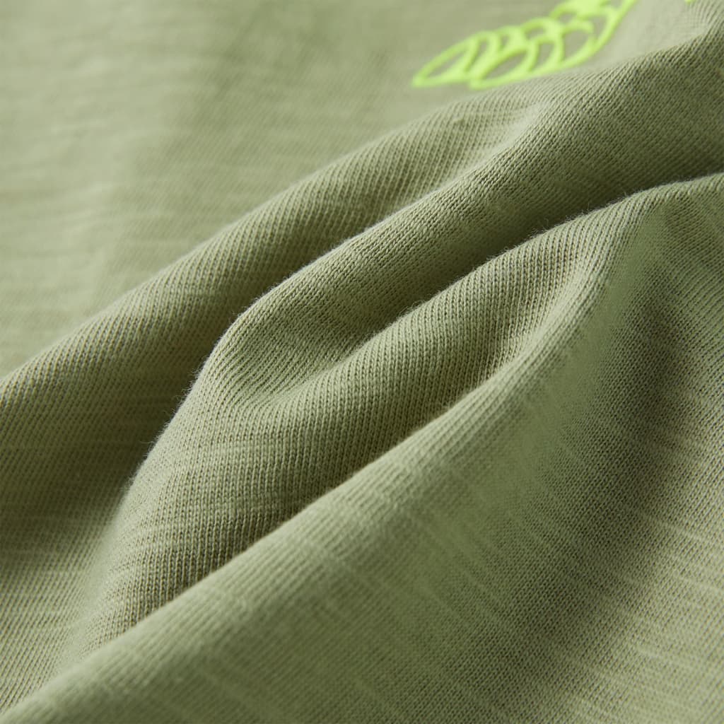 Kinder-Kurzarmshirt Helles Khaki 128