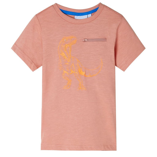 Kinder-Kurzarmshirt Hellorange 92