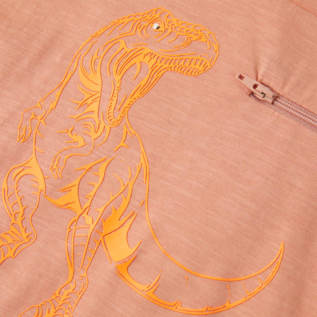 Kinder-Kurzarmshirt Hellorange 104