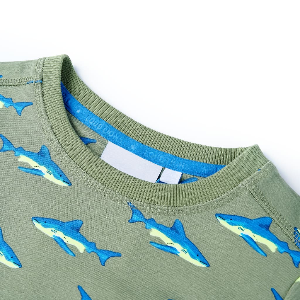 Kinder-Sweatshirt Helles Khaki 104