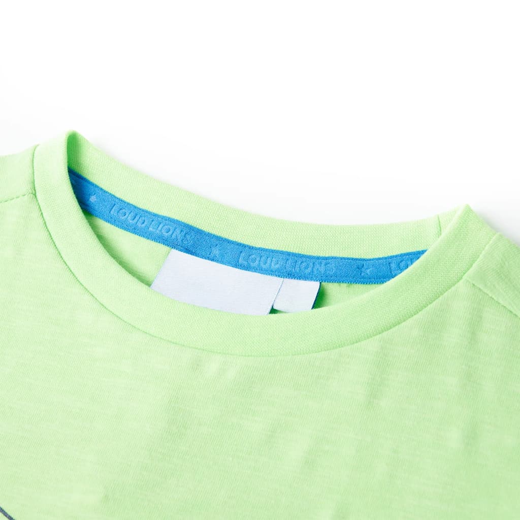 Kinder-T-Shirt Neongrün 104
