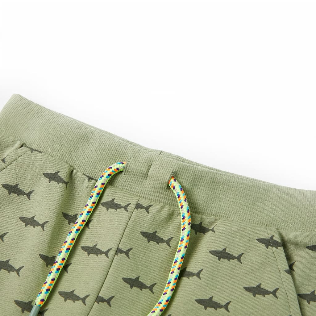 Kindershorts mit Kordelzug Helles Khaki 128