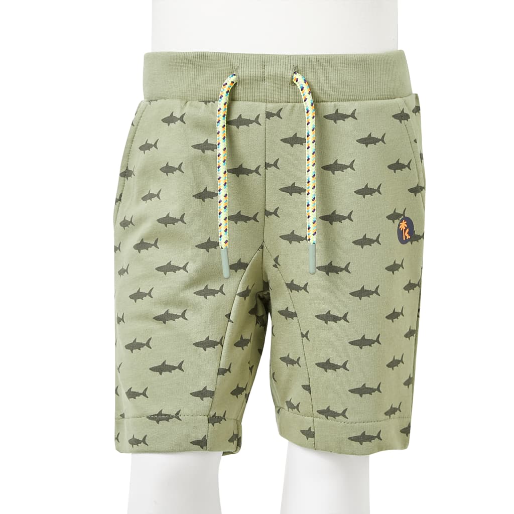 Kindershorts mit Kordelzug Helles Khaki 128