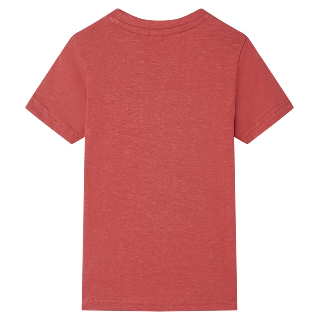 Kinder-T-Shirt Paprikarot 128