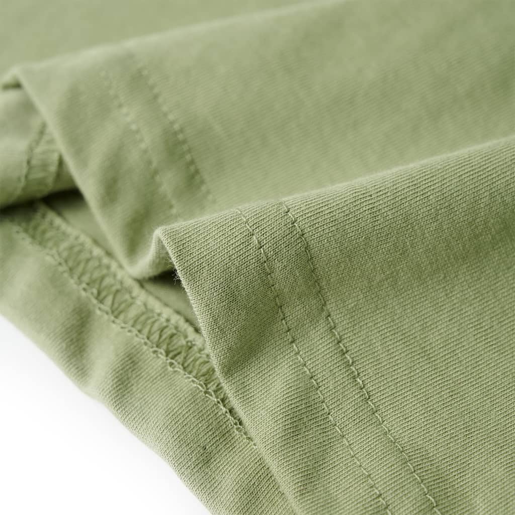 Kinder-T-Shirt Helles Khaki 140
