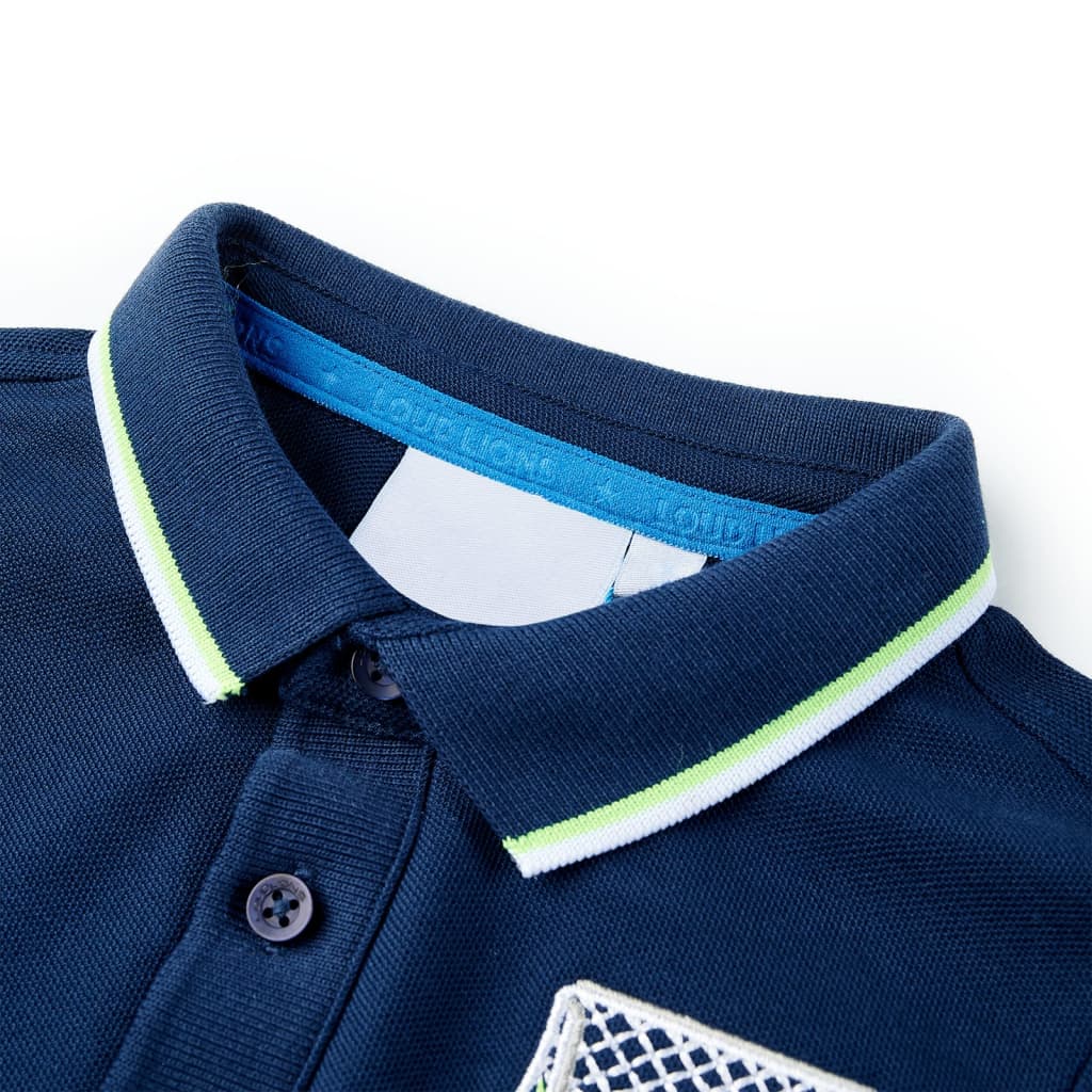 Kinder-Poloshirt Marineblau 92