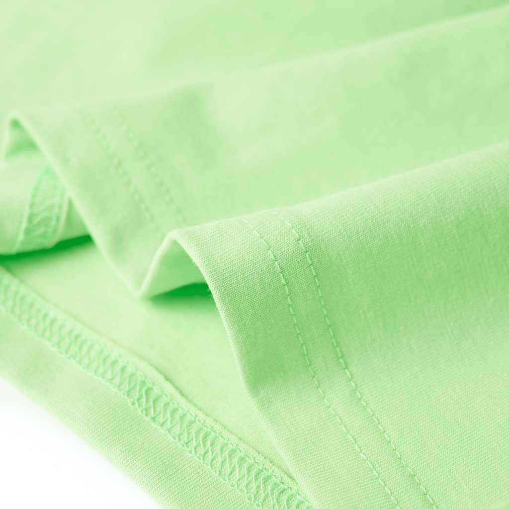 Kinder T-Shirt Neongrün 92