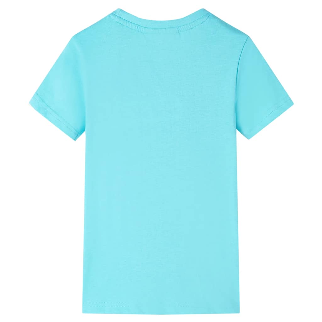 Kinder-T-Shirt Aquablau 92