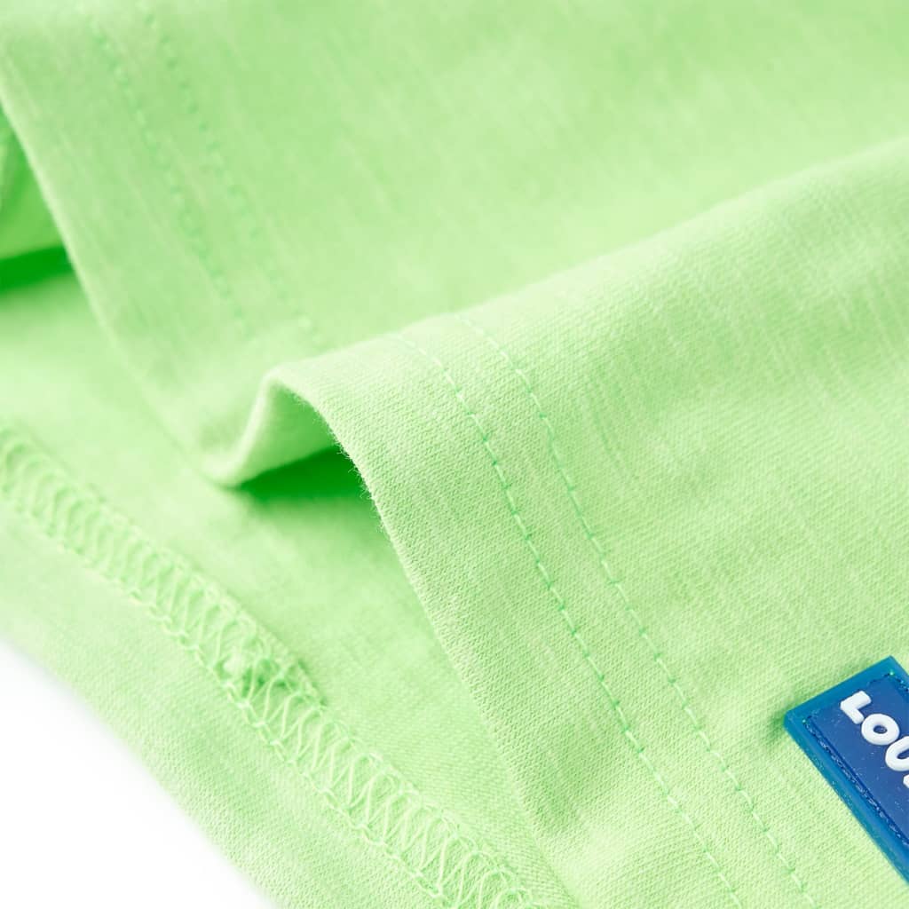 Kinder-T-Shirt Neongrün 104
