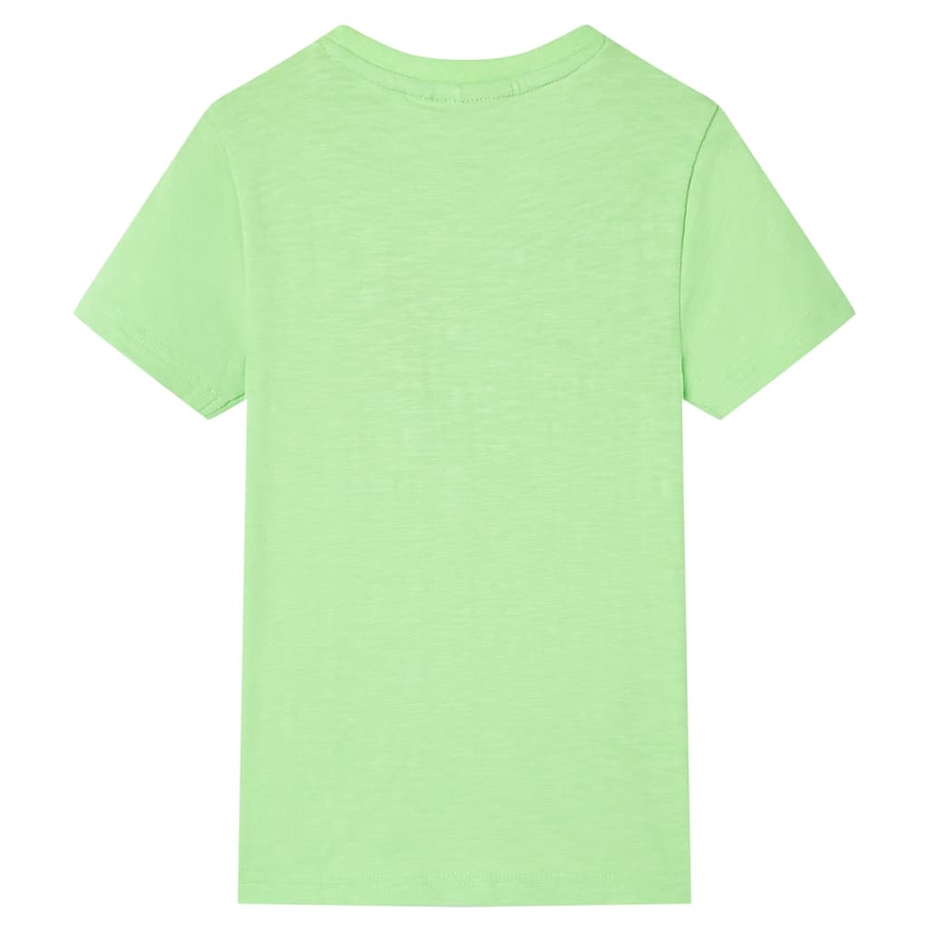 Kinder-T-Shirt Neongrün 128