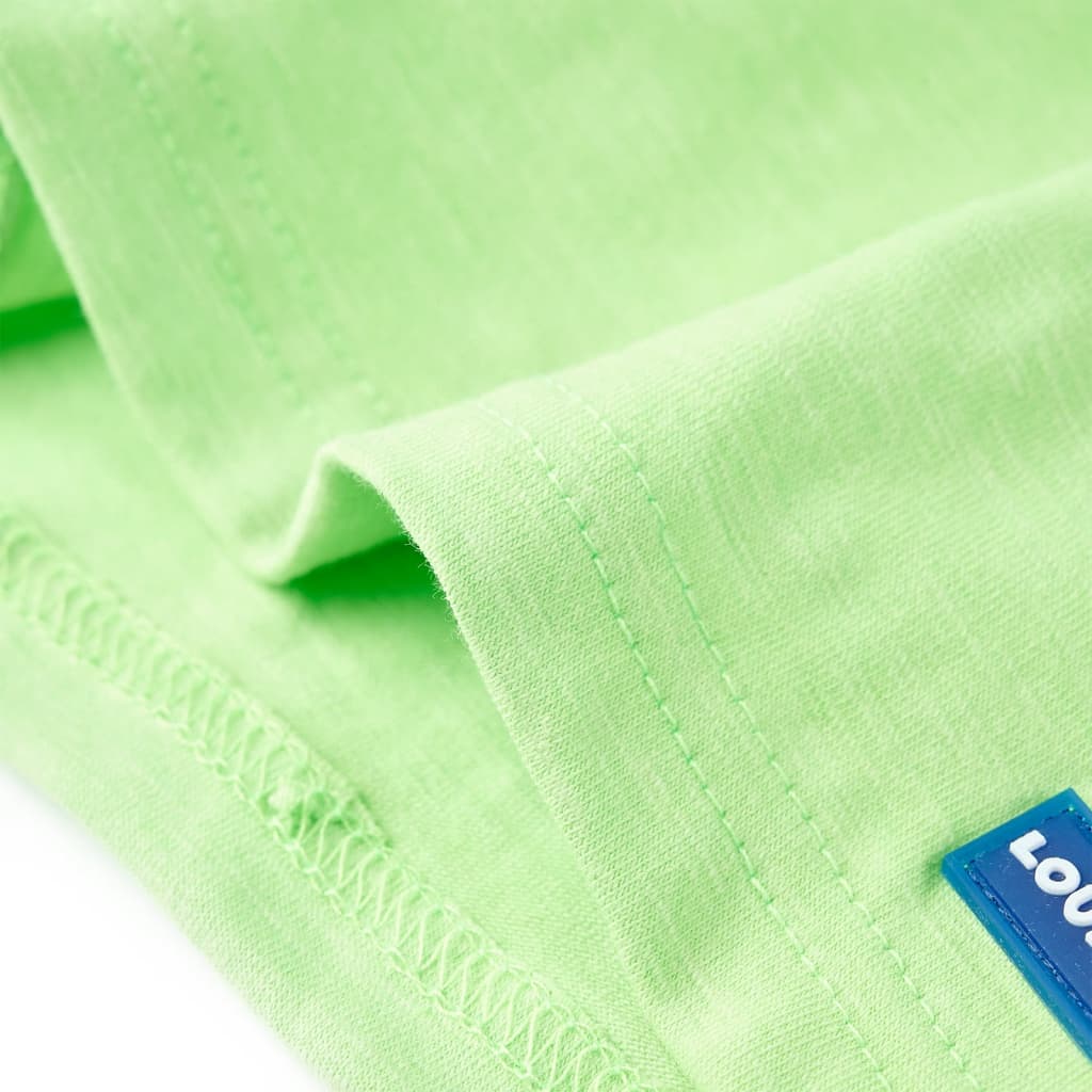 Kinder-T-Shirt Neongrün 140