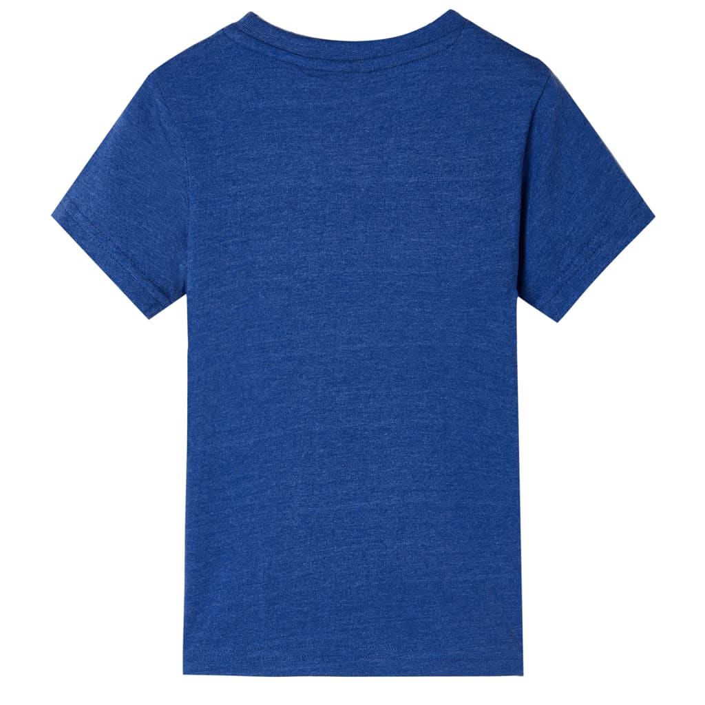 Kinder-T-Shirt Dunkelblau Melange 104