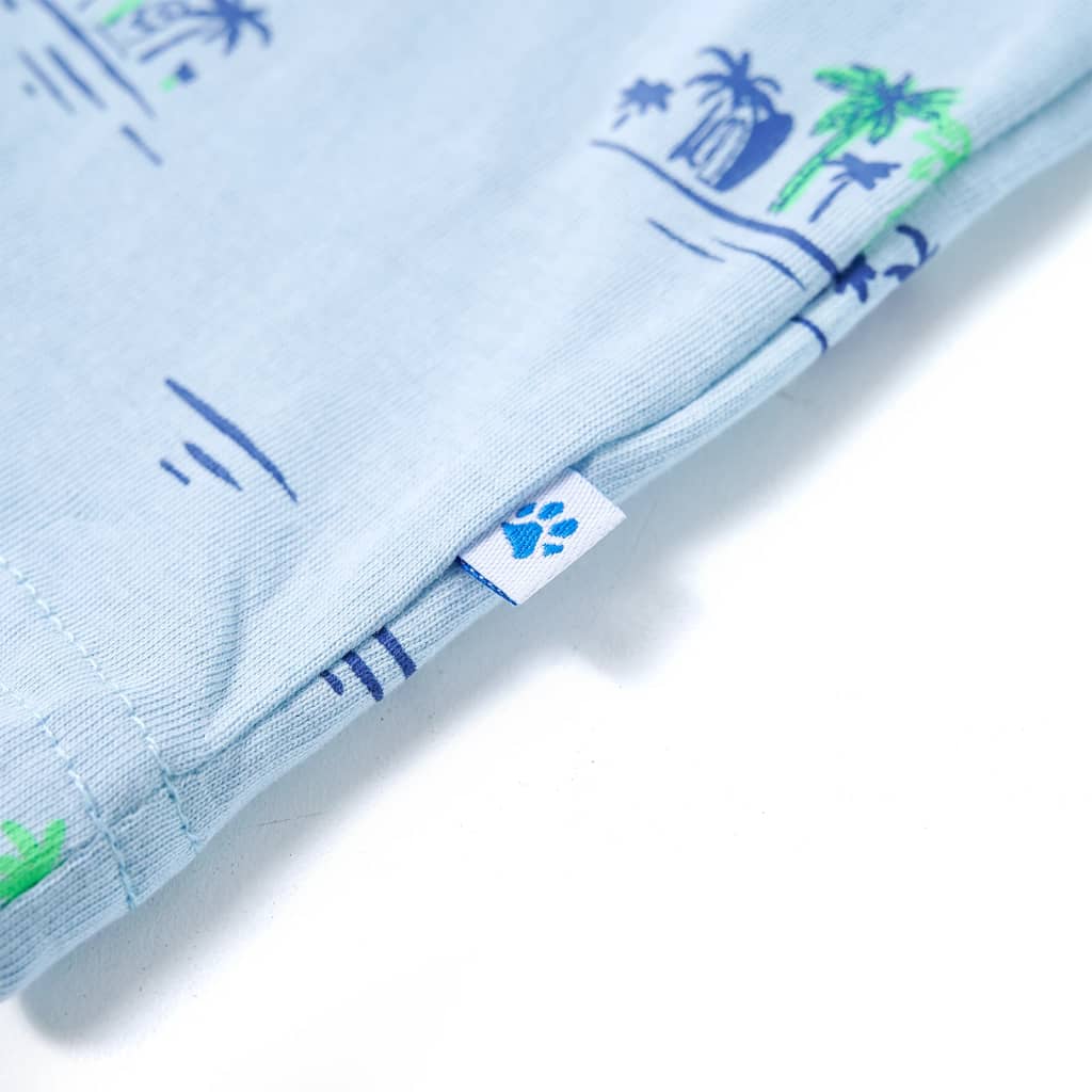 Kinder-T-Shirt Hellblau 128