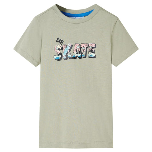 Kinder-T-Shirt Helles Khaki 104