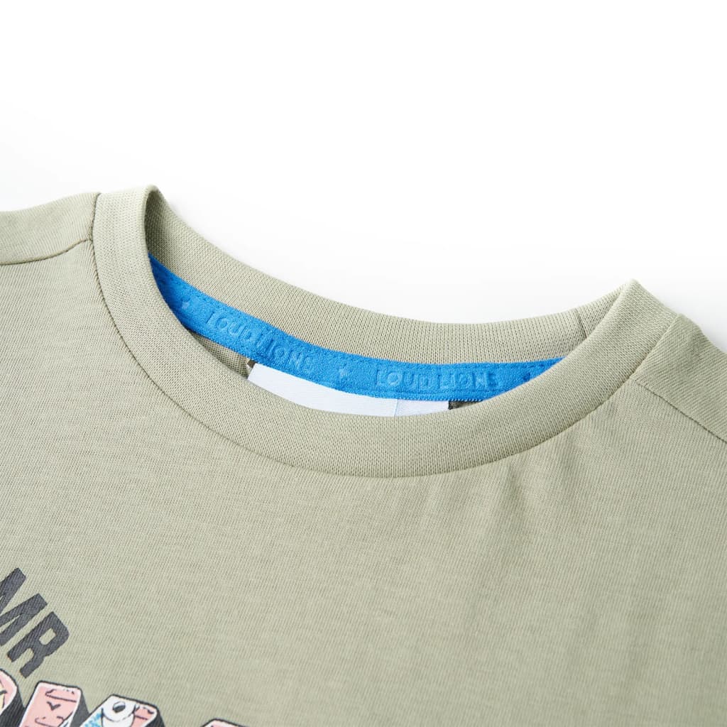 Kinder-T-Shirt Helles Khaki 104