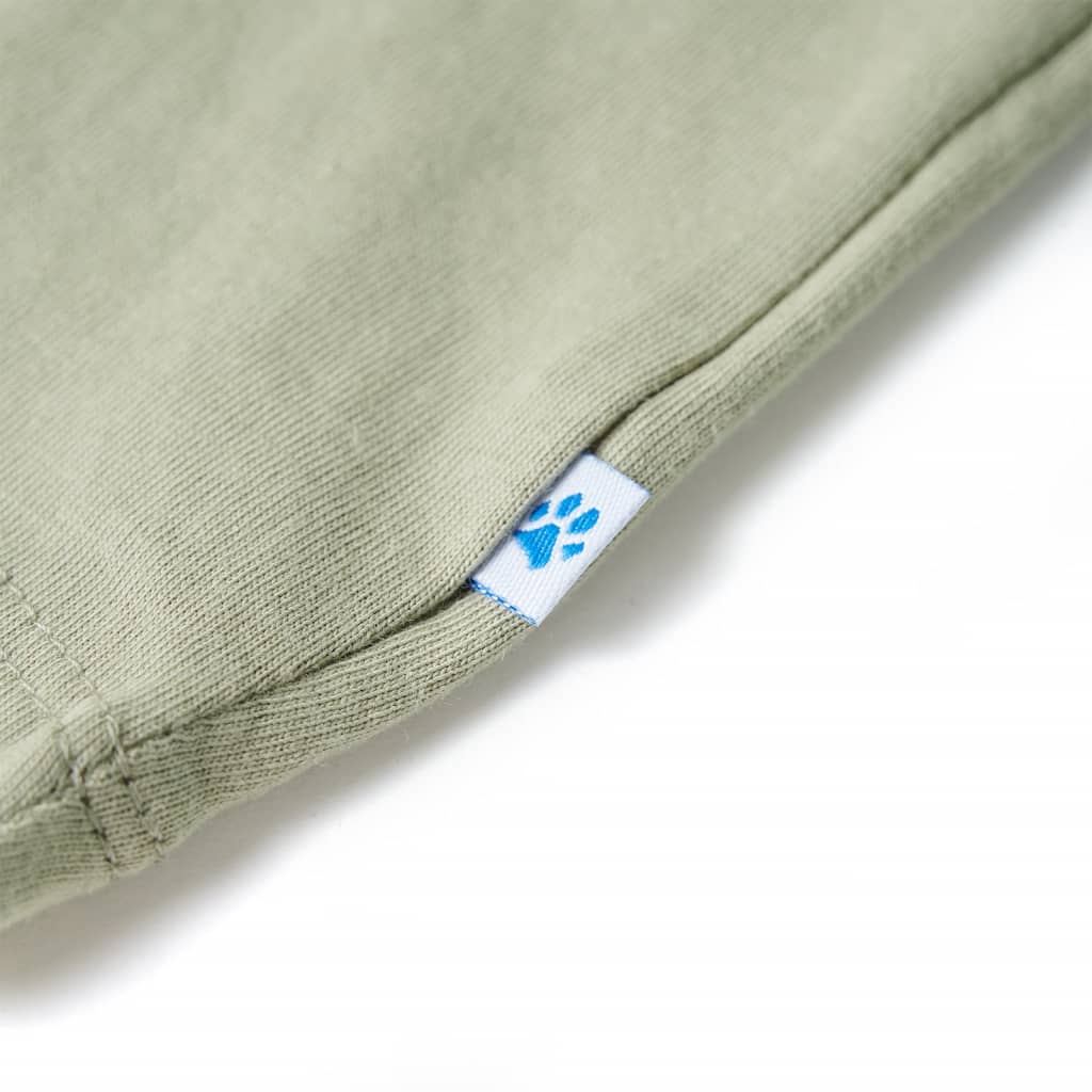 Kinder-T-Shirt Helles Khaki 140