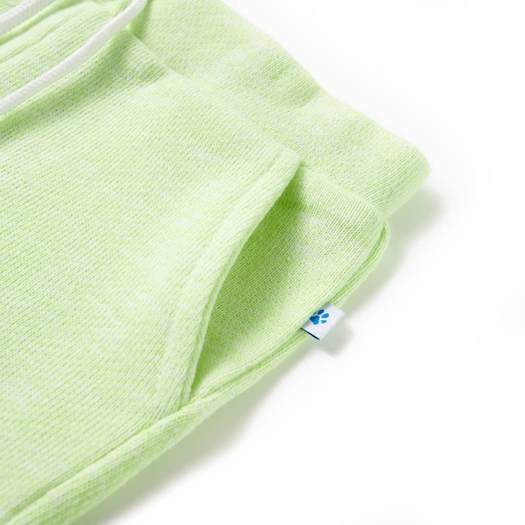 Kindershorts mit Kordelzug Neongelb 128