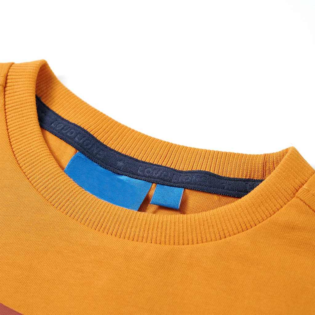 Kinder-Langarmshirt Ocker 116