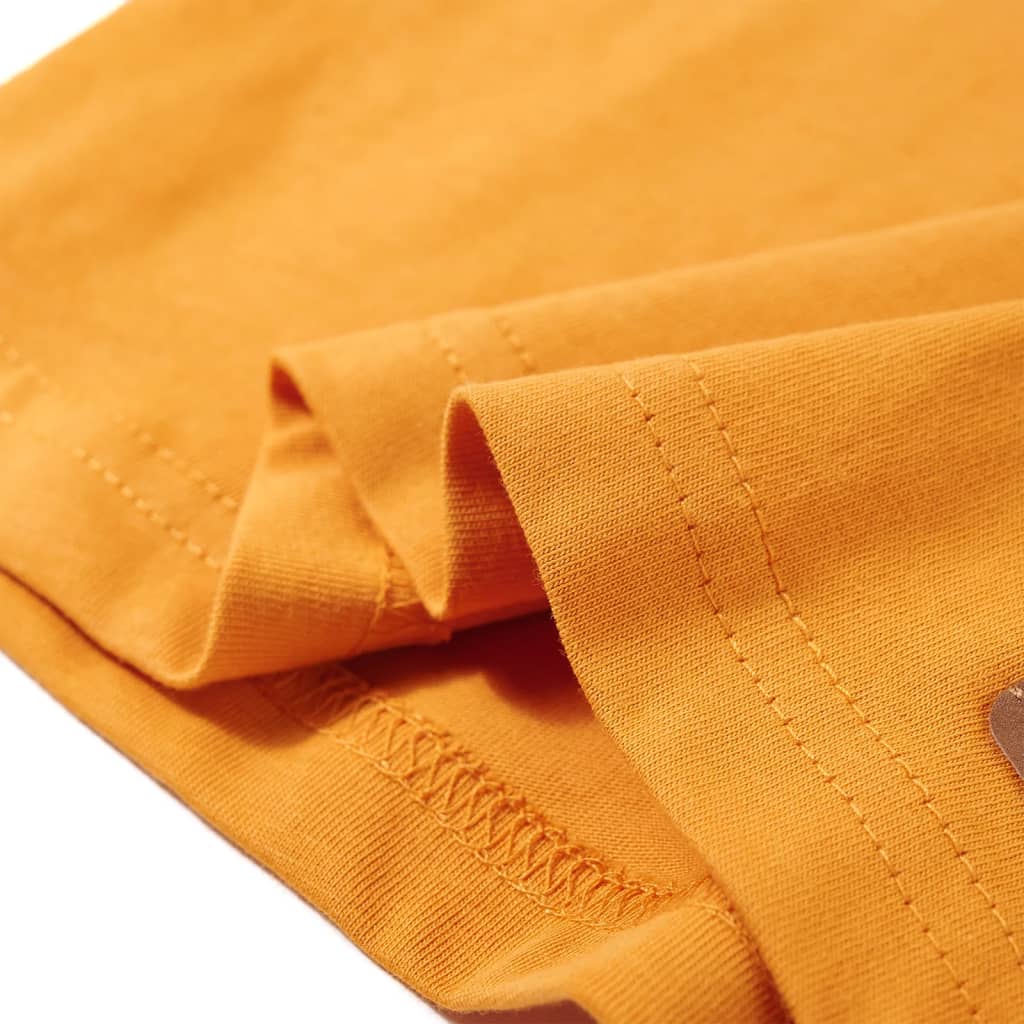 Kinder-Langarmshirt Ocker 116