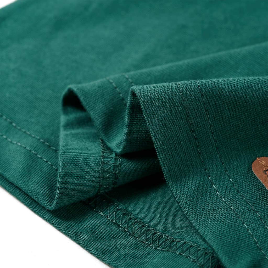 Kinder-Langarmshirt Grün 92