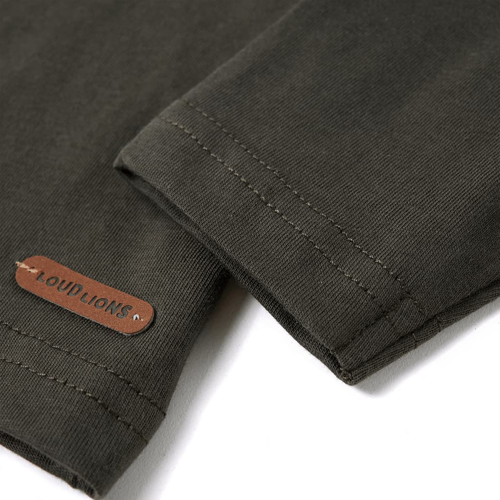 Kinder-Langarmshirt Khaki 116