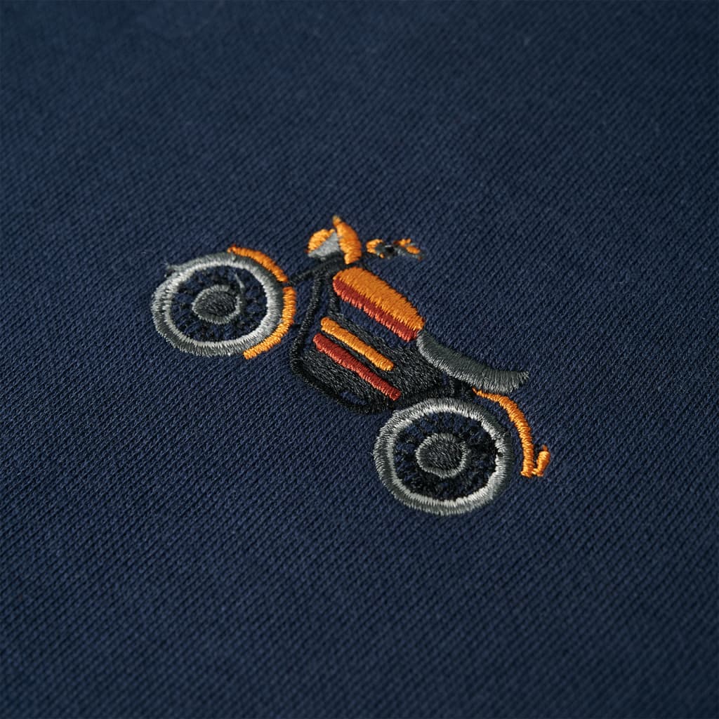 Kinder-Sweatshirt Marineblau Melange 104