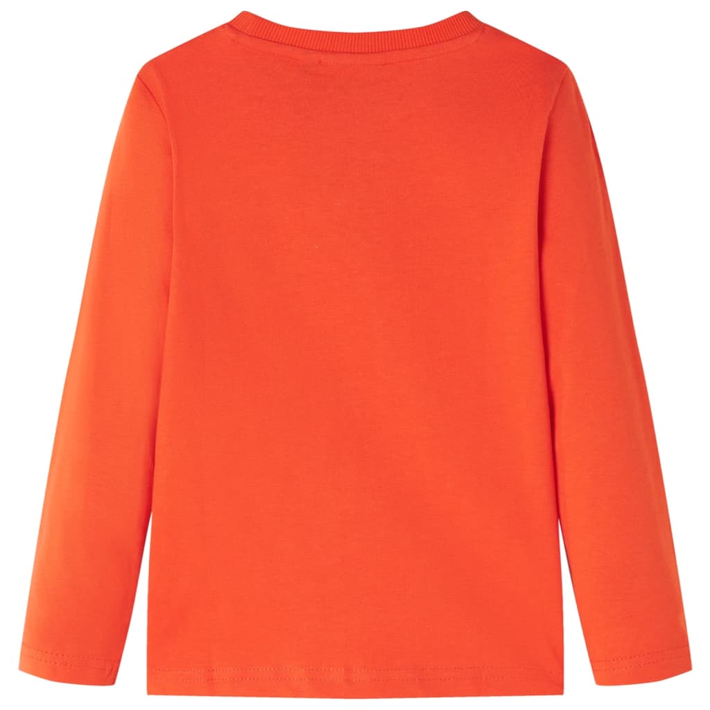 Kinder-Langarmshirt Hellorange 104