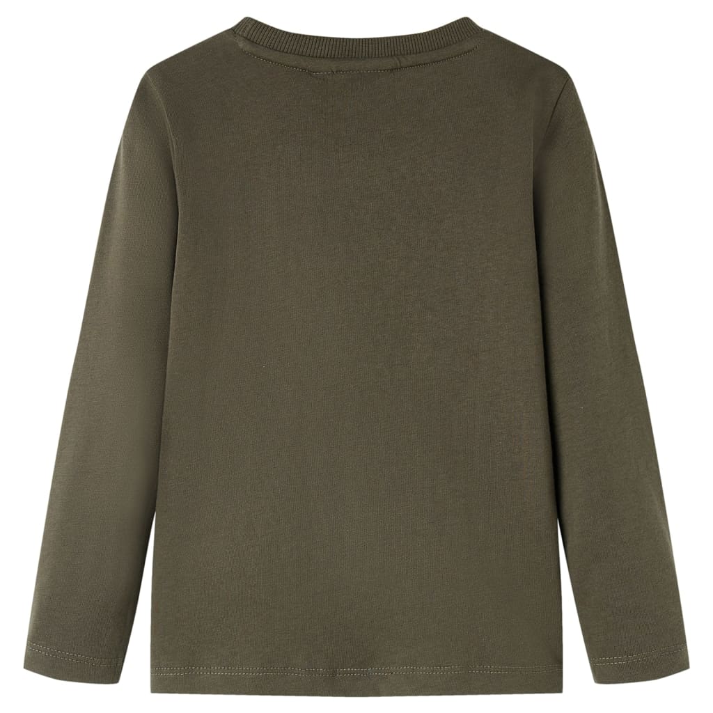 Kinder-Langarmshirt Khaki 92