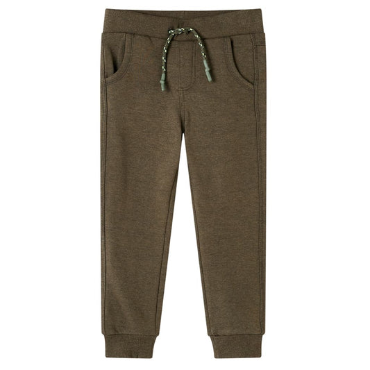 Kinder-Trainingshose Khaki Melange 128