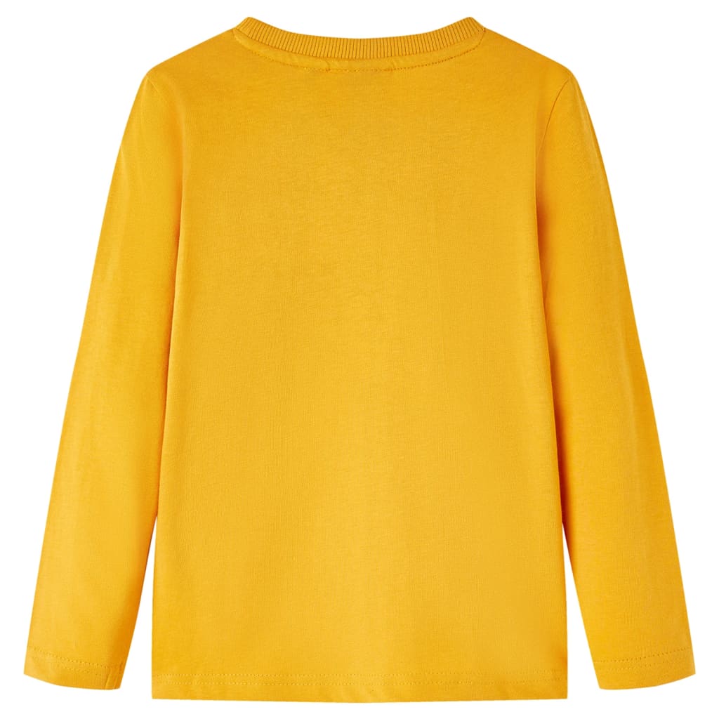 Kinder-Langarmshirt Ocker 128