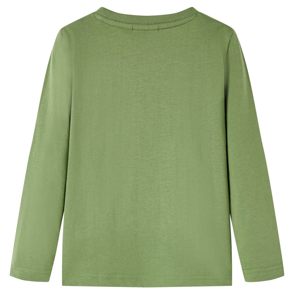 Kinder-Langarmshirt Helles Khaki 104