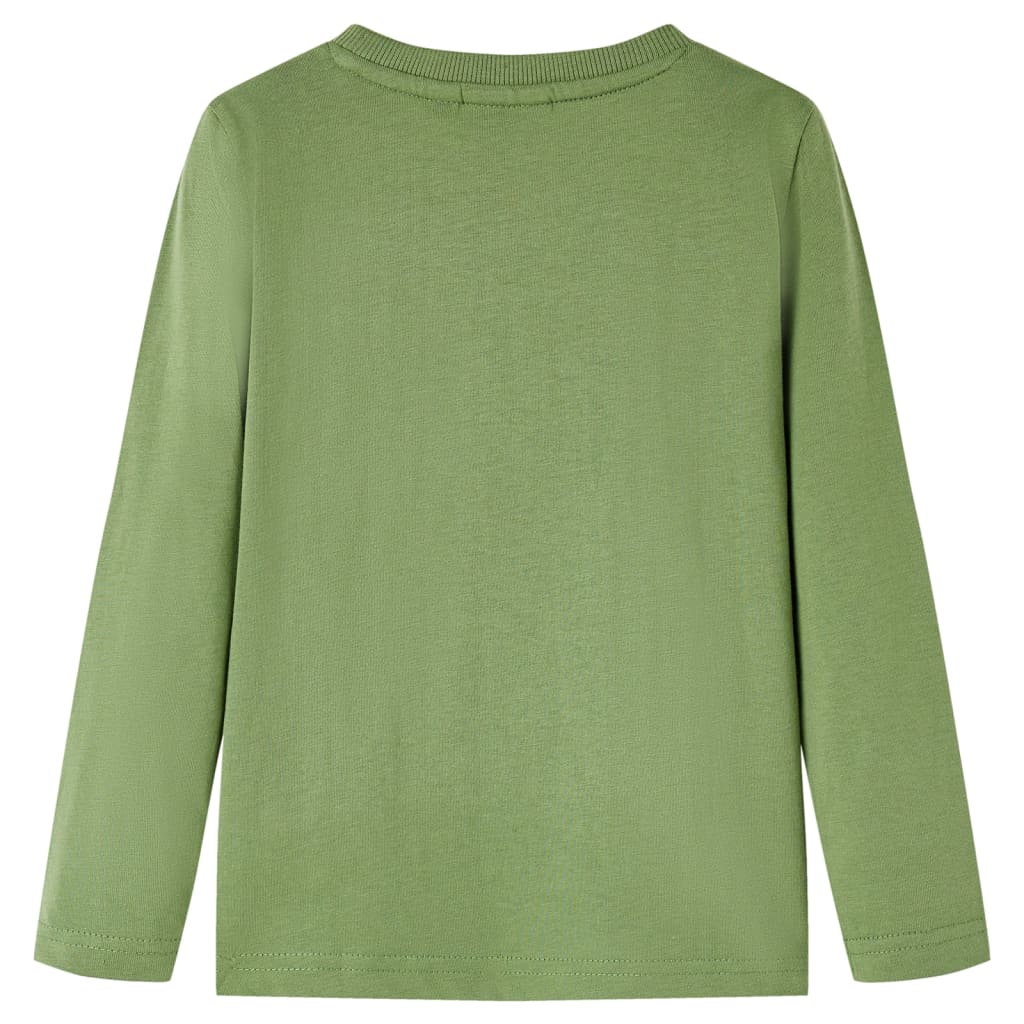 Kinder-Langarmshirt Helles Khaki 128