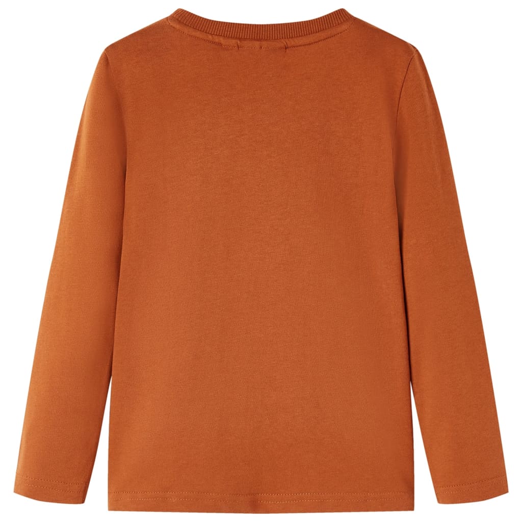 Kinder-Langarmshirt Dunkelorange 92