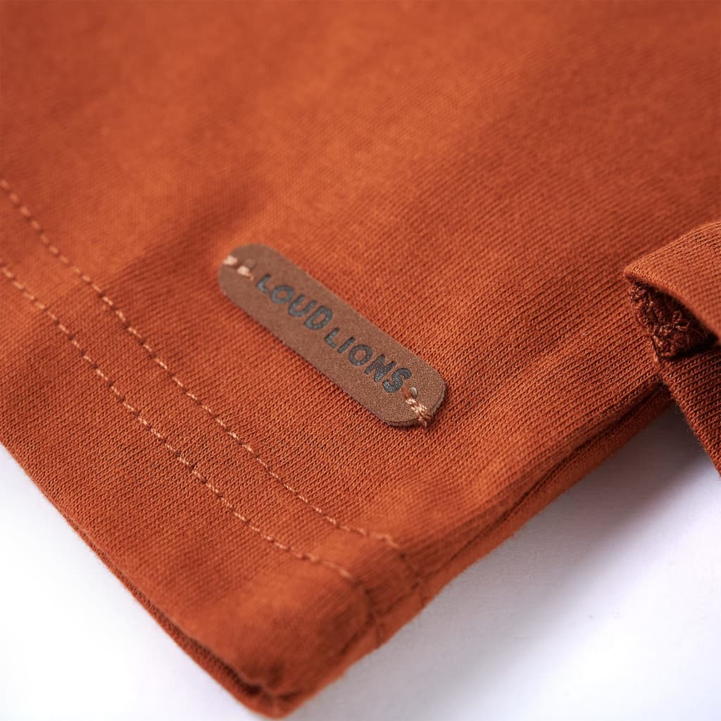 Kinder-Langarmshirt Dunkelorange 92