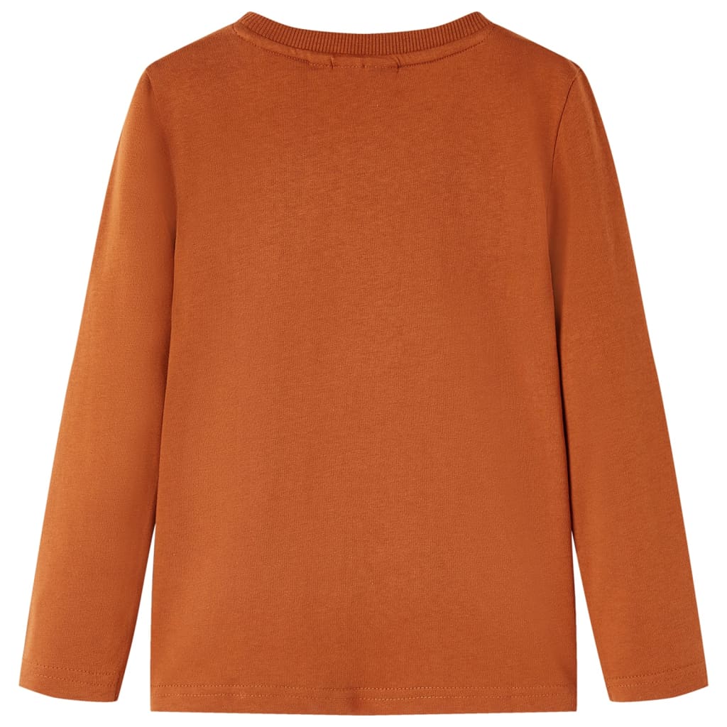 Kinder-Langarmshirt Dunkelorange 116