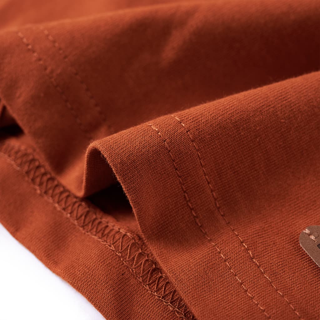 Kinder-Langarmshirt Dunkelorange 128