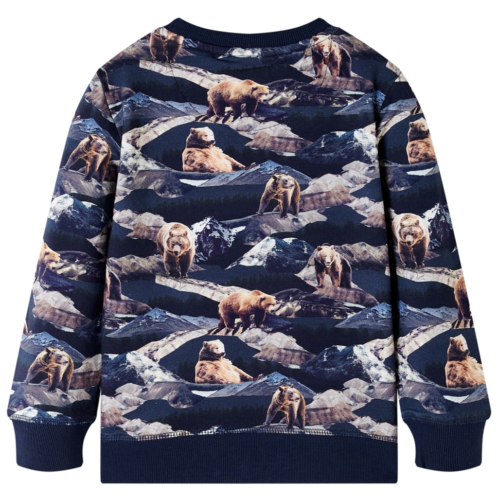 Kinder-Sweatshirt Marineblau 140